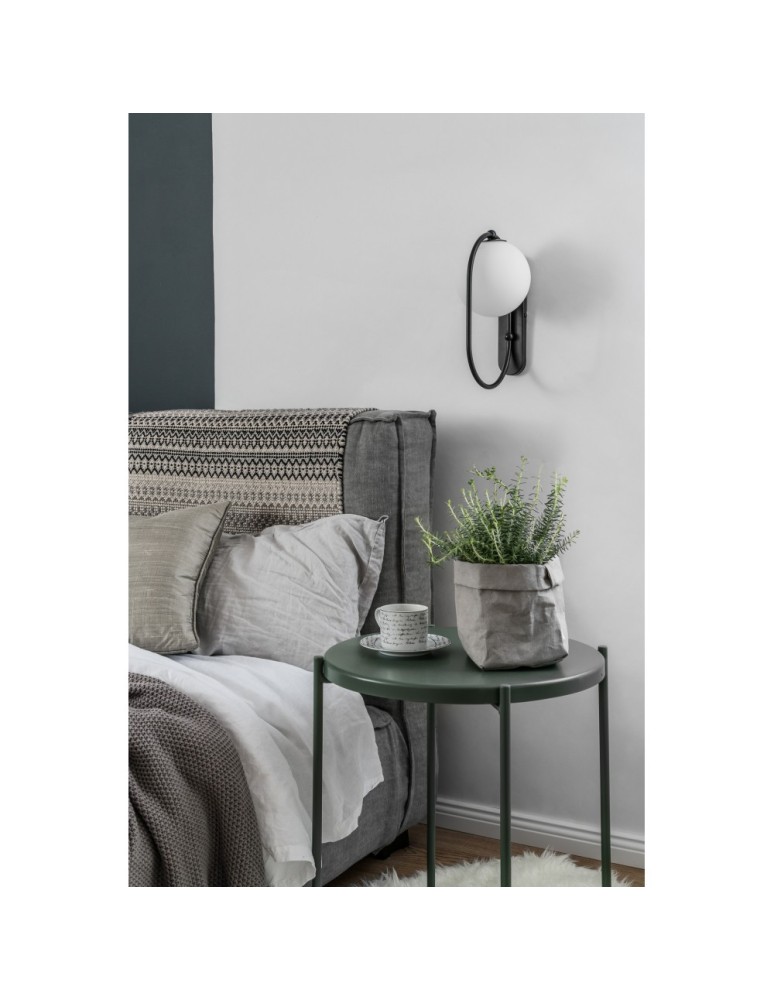 UMMO KOBAN D czarna lampa ścienna / kinkiet z podwyższoną szczelnością IP44 KOD120S0 UMMO KOBAN D czarna lampa ścienna / kinkiet z podwyższoną szczelnością IP44 KOD120S0