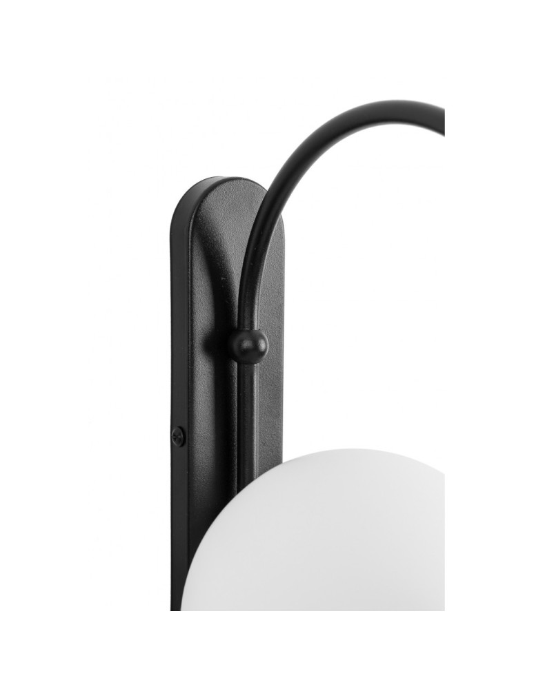 UMMO KOBAN D czarna lampa ścienna / kinkiet z podwyższoną szczelnością IP44 KOD120S0 UMMO KOBAN D czarna lampa ścienna / kinkiet z podwyższoną szczelnością IP44 KOD120S0