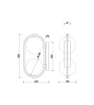 UMMO KOBAN E czarna lampa ścienna / kinkiet z podwyższoną szczelnością IP44 KOE120S0 UMMO KOBAN E czarna lampa ścienna / kinkiet z podwyższoną szczelnością IP44 KOE120S0