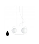 Lampy wiszące - UMMO KOBAN A biała sufitowa lampa wisząca z podwyższoną szczelnością IP44 KOA211PS0 - product 1