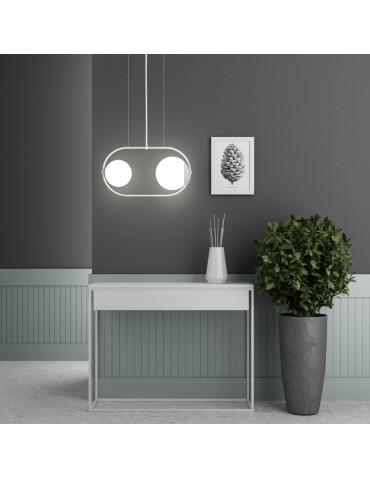 UMMO KOBAN A biała sufitowa lampa wisząca z podwyższoną szczelnością IP44 KOA211PS0 - produkt 2