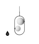 UMMO KOBAN C czarna sufitowa lampa wisząca z podwyższoną szczelnością IP44 KOC222PS0 UMMO KOBAN C czarna sufitowa lampa wisząca z podwyższoną szczelnością IP44 KOC222PS0
