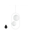 Lampy wiszące - UMMO KOBAN C biała sufitowa lampa wisząca z podwyższoną szczelnością IP44 KOC211PS0 - product 1
