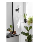 UMMO KOP A czarna lampa ścienna / kinkiet z podwyższoną szczelnością IP44 KPA120S0 UMMO KOP A czarna lampa ścienna / kinkiet z podwyższoną szczelnością IP44 KPA120S0