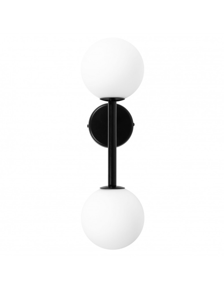 UMMO KOP B czarna lampa ścienna / kinkiet z podwyższoną szczelnością IP44 KPB220S0