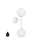 UMMO KOP B biała lampa ścienna / kinkiet z podwyższoną szczelnością IP44 KPB210S0 UMMO KOP B biała lampa ścienna / kinkiet z podwyższoną szczelnością IP44 KPB210S0