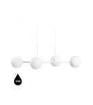 Lampy wiszące - UMMO KOP E biała sufitowa lampa wisząca z podwyższoną szczelnością IP44 KPE411PS0 - product 1