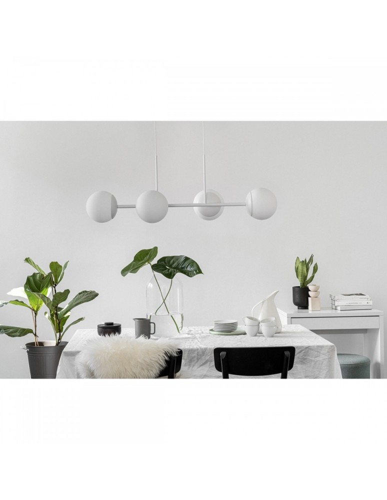 Lampy wiszące - UMMO KOP E biała sufitowa lampa wisząca z podwyższoną szczelnością IP44 KPE411PS0 - product kolory-swiatla.pl 2