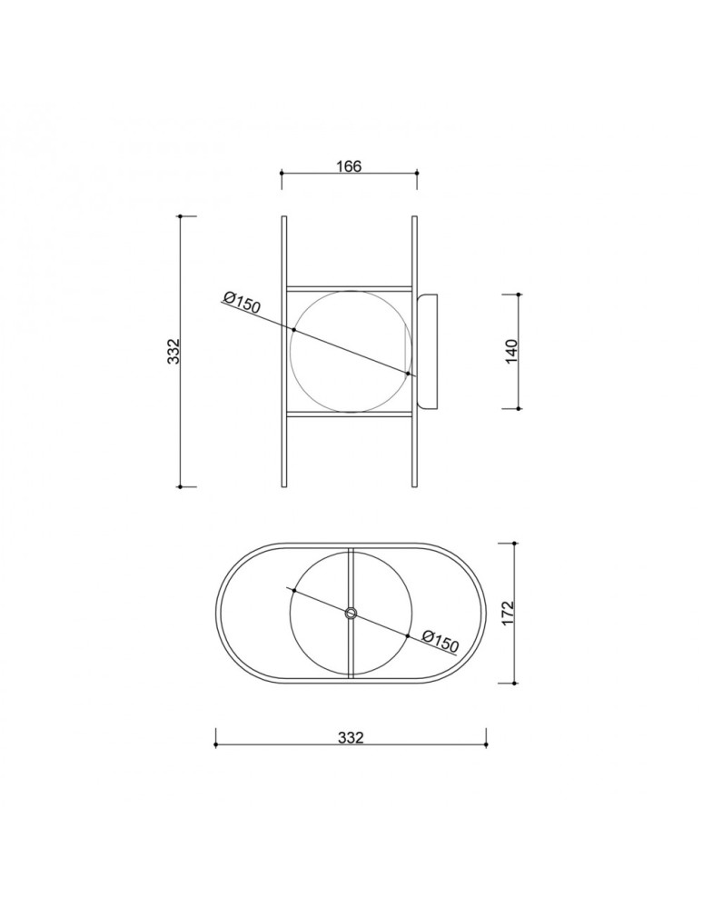 UMMO KUGLO C lampa ścienna / kinkiet z podwyższoną szczelnością IP44 KUC120S0 UMMO KUGLO C lampa ścienna / kinkiet z podwyższoną szczelnością IP44 KUC120S0