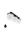 UMMO KUUL B czarna lampa sufitowa / plafon z podwyższoną szczelnością IP44 KLB320S0