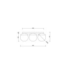Lampy sufitowe łazienkowe - UMMO KUUL B biała lampa sufitowa / plafon z podwyższoną szczelnością IP44 KLB310S0 - product 3