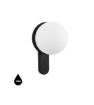 Kinkiety łazienkowe - UMMO KUUL D czarna lampa ścienna / kinkiet z podwyższoną szczelnością IP44 KLD120S0 - product 1