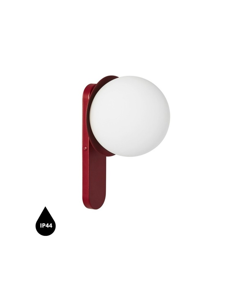 UMMO KUUL D burgundowa lampa ścienna / kinkiet z podwyższoną szczelnością IP44 KLD140S0 UMMO KUUL D burgundowa lampa ścienna / kinkiet z podwyższoną szczelnością IP44 KLD140S0