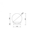 Lampy stołowe - UMMO KUUL ST biała lampa stołowa KLS111P1 - product 3