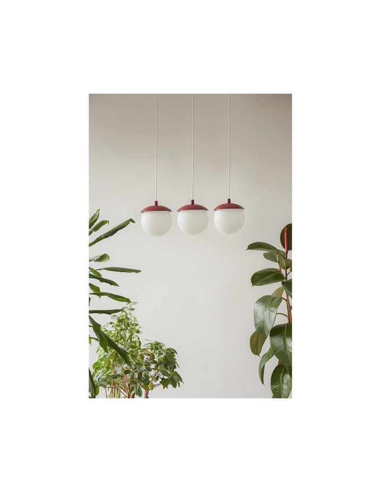 UMMO KUUL A burgundowa sufitowa lampa wisząca KLA341P0 UMMO KUUL A burgundowa sufitowa lampa wisząca KLA341P0