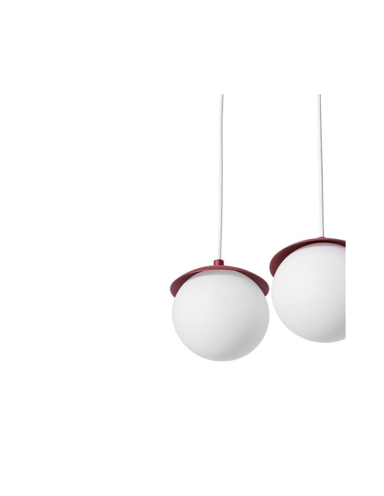 UMMO KUUL A burgundowa sufitowa lampa wisząca KLA341P0 UMMO KUUL A burgundowa sufitowa lampa wisząca KLA341P0