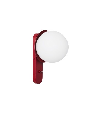 UMMO KUUL D1 Burgundowa Lampa Ścienna / Kinkiet Z Włącznikiem KLD14001