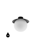 Lampy sufitowe łazienkowe - UMMO KUUL C czarna lampa sufitowa / plafon z podwyższoną szczelnością IP44 KLC120S0 - product 1