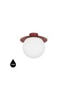 UMMO KUUL C burgundowa lampa sufitowa / plafon z podwyższoną szczelnością IP44 KLC140S0