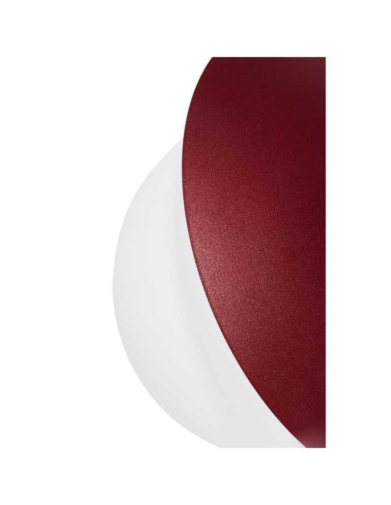 UMMO KUUL C burgundowa lampa sufitowa / plafon z podwyższoną szczelnością IP44 KLC140S0