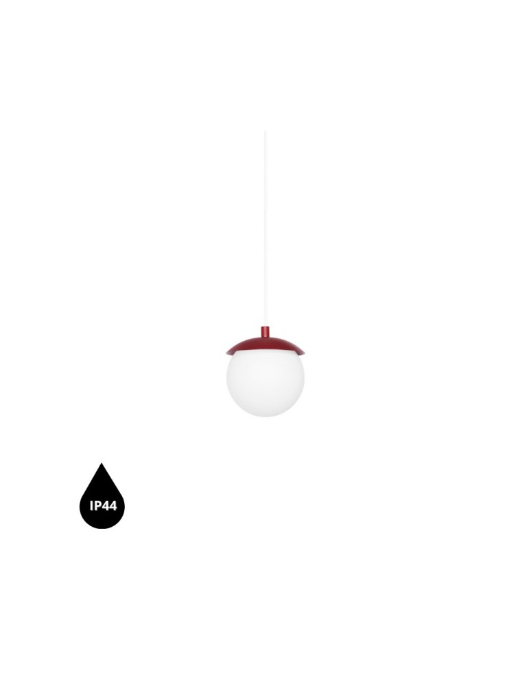 UMMO KUUL F burgundowa sufitowa lampa wisząca z podwyższoną szczelnością IP44 KLF141PS0 UMMO KUUL F burgundowa sufitowa lampa wisząca z podwyższoną szczelnością IP44 KLF141PS0