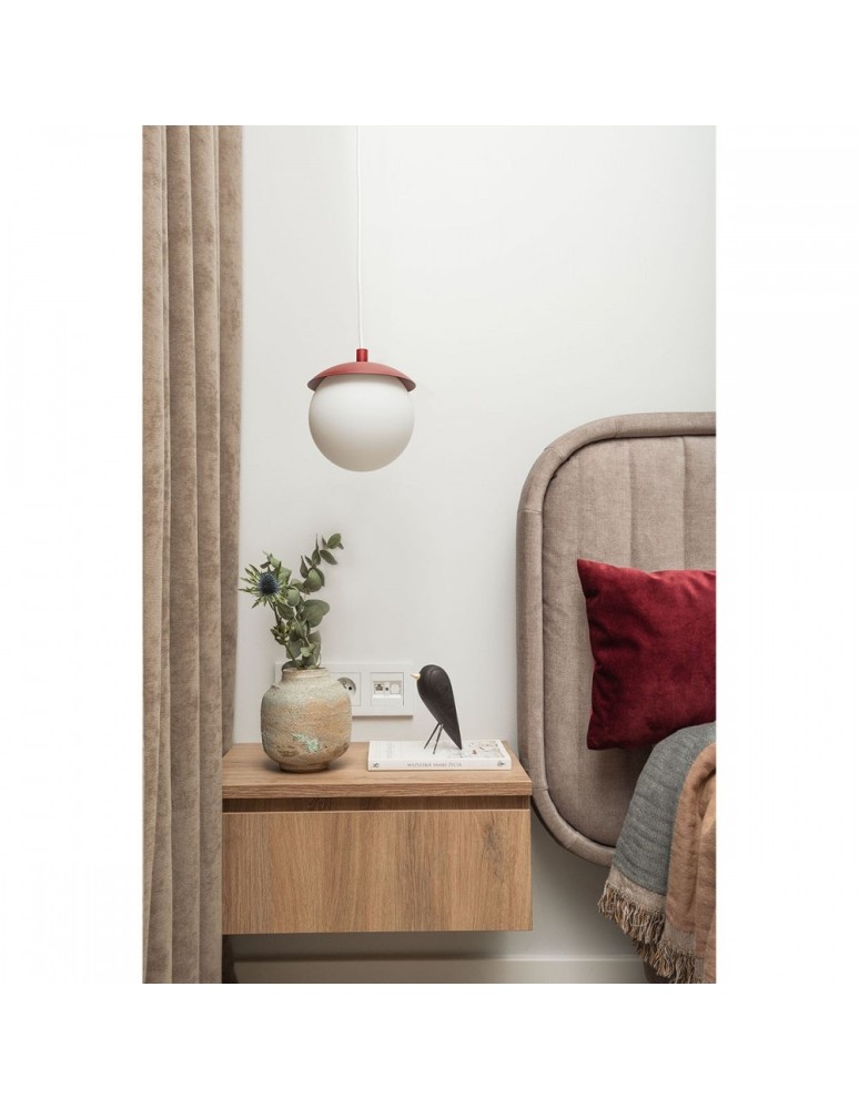 UMMO KUUL F burgundowa sufitowa lampa wisząca z podwyższoną szczelnością IP44 KLF141PS0 UMMO KUUL F burgundowa sufitowa lampa wisząca z podwyższoną szczelnością IP44 KLF141PS0