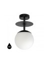 UMMO PLAAT B czarna lampa przysufitowa / plafon z podwyższoną szczelnością IP44 PLB120S3