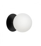 Kinkiety łazienkowe - UMMO PLAAT C czarna lampa ścienna / kinkiet z podwyższoną szczelnością IP44 PLC120S0 - product 3