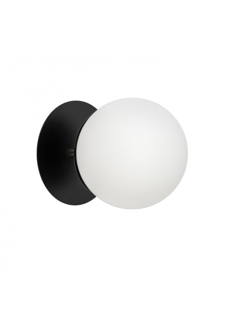 UMMO PLAAT C czarna lampa ścienna / kinkiet z podwyższoną szczelnością IP44 PLC120S0