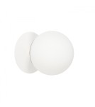Kinkiety łazienkowe - UMMO PLAAT C biała lampa ścienna / kinkiet z mosiądzem z podwyższoną szczelnością IP44 PLC113S0 - product 4