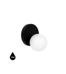 Kinkiety łazienkowe - UMMO REFA A czarna lampa ścienna / kinkiet z podwyższoną szczelnością IP44 RFA120S0 - product 1