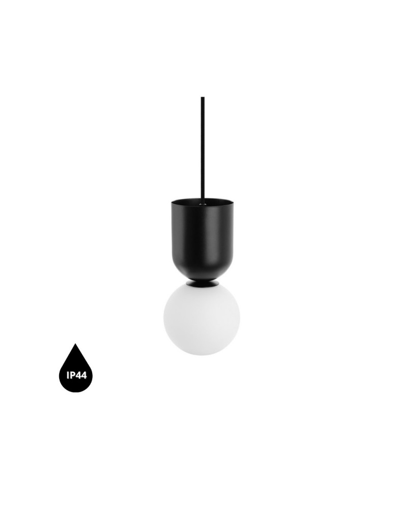 UMMO LUOTI czarna sufitowa lampa wisząca z podwyższoną szczelnością IP44 LUA122PS0 UMMO LUOTI czarna sufitowa lampa wisząca z podwyższoną szczelnością IP44 LUA122PS0