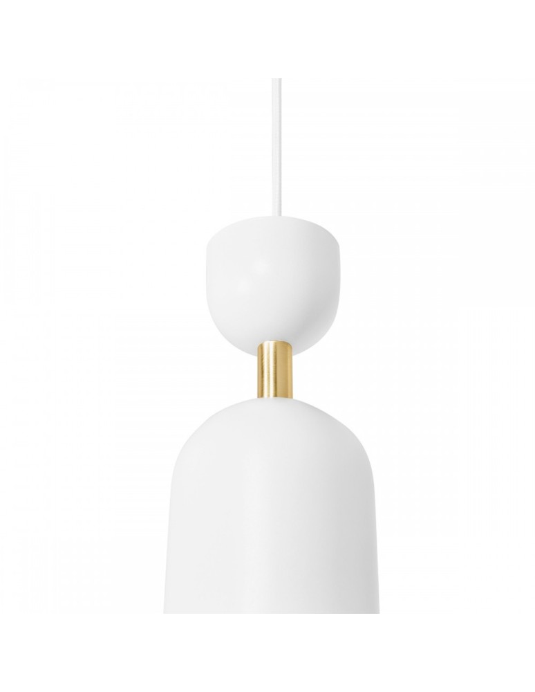 UMMO SUPURU biała sufitowa lampa wisząca z mosiężną rurką SUA131P0 UMMO SUPURU biała sufitowa lampa wisząca z mosiężną rurką SUA131P0