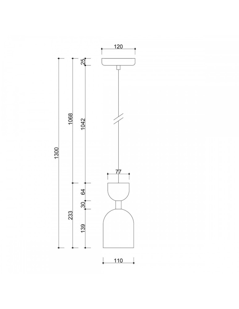 UMMO SUPURU biała sufitowa lampa wisząca z mosiężną rurką SUA131P0 UMMO SUPURU biała sufitowa lampa wisząca z mosiężną rurką SUA131P0