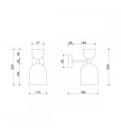 Kinkiety - UMMO SUPURU czarna lampa ścienna / kinkiet SUK12000 - product 5