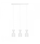 Lampy wiszące - UMMO SUPURU 3L biała potrójna lampa sufitowa SUL311P0 - product 1