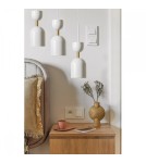 Lampy wiszące - UMMO SUPURU 3P biała lampa wisząca / plafon z mosiądzem SUP331P3 - product 2