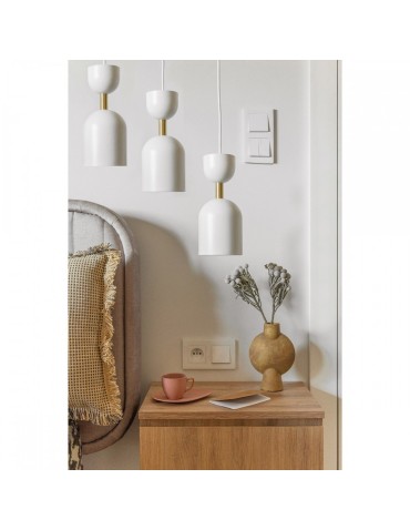 UMMO SUPURU 3P biała lampa wisząca / plafon z mosiądzem SUP331P3 - produkt 2