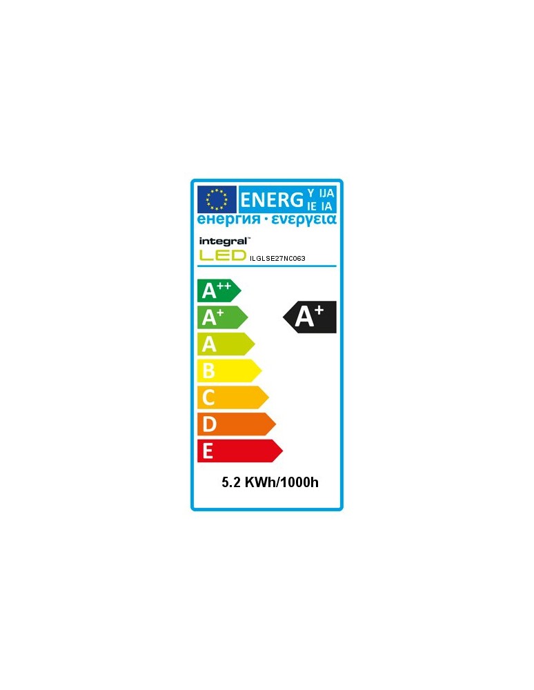 Integral Classic Globe (GLS) Frosted E27 4,5W (40W) 2700K 470lm 74-29-61