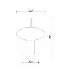 UMMO TORNI ST biała lampa stołowa TOS111P1 UMMO TORNI ST biała lampa stołowa TOS111P1