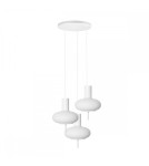 Lampy wiszące - UMMO TORNI A 3P biała lampa wisząca / plafon TOP311P3 - product 1