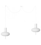 Lampy wiszące - UMMO TORNI A2 biała podwójna lampa sufitowa TOM211P2 - product 1