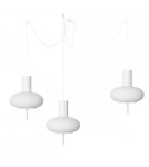 Lampy wiszące - UMMO TORNI A3 biała potrójna lampa sufitowa TOM311P2 - product 1