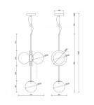 Lampy wiszące - UMMO FURIKO B biała sufitowa lampa wisząca FUB311P0 - product 3