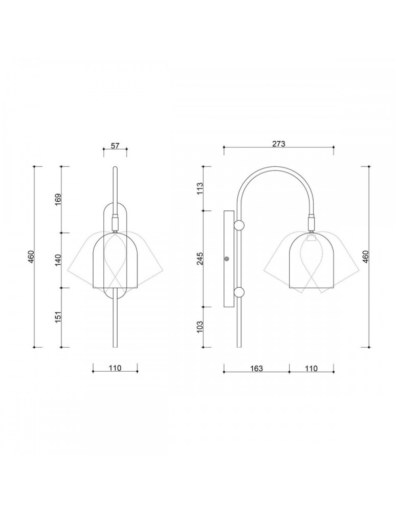 Kinkiety - UMMO TAKU biała lampa ścienna / kinkiet TAA11000 - product kolory-swiatla.pl 4