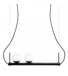 UMMO LIGNE czarna lampa wisząca z taśmą LED LIG222P61 UMMO LIGNE czarna lampa wisząca z taśmą LED LIG222P61