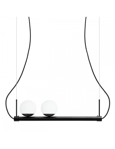 UMMO LIGNE czarna lampa wisząca z taśmą LED LIG222P61