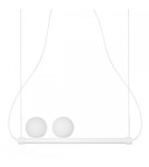 Lampy wiszące - UMMO LIGNE biała lampa wisząca z taśmą LED LIG211P61 - product 1