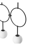 Lampy wiszące - UMMO ISUULLA C czarna potrójna lampa sufitowa ISC322P0 - product 3