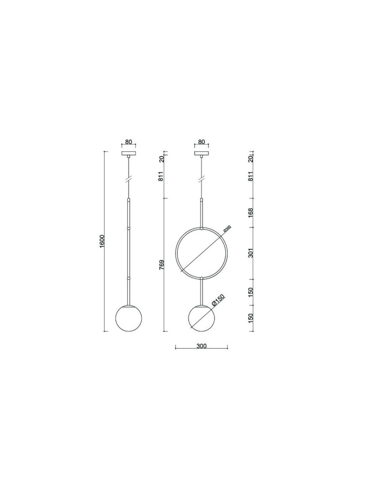 Lampy wiszące - UMMO ISUULLA A czarna sufitowa lampa wisząca z podwyższoną szczelnością IP44 ISA122PS0 - product kolory-swiatla.pl 3